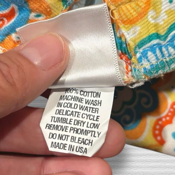 Beary Basics Handmade Ruffle Romper Paisley Fall Thanksgiving Outfit USA Made - Picture 5 of 6